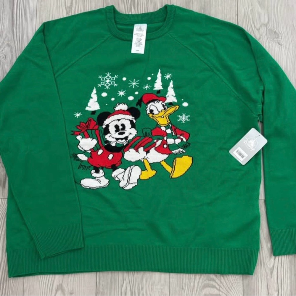 Mickey Mouse Donald Duck
Christmas Holiday Sweater
(Large adult)